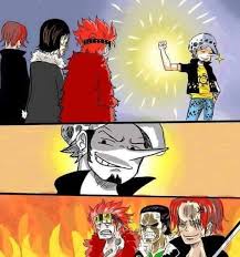 Got My Arm Back Trafalgar D Water Law Eustass Kid Sir Crocodile Red Hair Shanks One Piece One Piece Manga One Piece Anime One Piece Funny