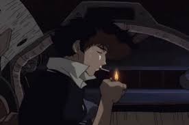 Cowboy bebop mug spike spiegel&faye valentine smoking face mask, anime face mask, anime gift, vapor wave, 90s anime, 1998, anime face mask. Cowboy Bebop Smoke Gif Cowboybebop Smoke Cigarette Discover Share Gifs