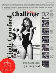 30 days challenge with cindy crawford