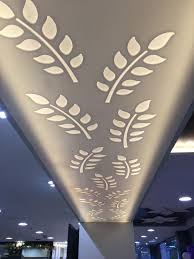 Corian Backlit Engraving Design Ideas Modern Contemporary Beam Bottom Showroom Display Ceiling Design Balcony Design Interior Design Sites