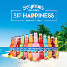 Each product is sealed in a glass bottle and contains 3.2 percent alcohol by volume. Seagram S Escapes