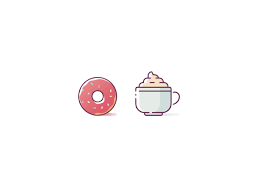 Donut Latte Animated Icons Animation Design Motion Graphics Design