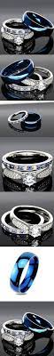 His And Hers 925 Sterling Silver Blue Saphire Stainless Steel Wedding Rings Set Blue Sp24blm Steel Wedding Ring Stainless Steel Wedding Ring Wedding Ring Sets