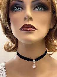 Black Velvet Choker, Powder Pink Pearl Choker Necklace, 10mm Black Velvet  Choker Necklace, Daily Choker, Soulmate Necklace, Velvet Necklace