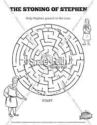 Bible coloring pages & book. Acts 7 The Stoning Of Stephen Sunday School Coloring Pages Sunday School Coloring Pages