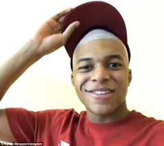 For phillips, the last few days must have been surreal for him. Psg Star Kylian Mbappe Reveals Bold New White Haircut Daily Mail Online