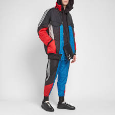 Y 3 Retro Shell Track Pant Black Blue Grey Red End