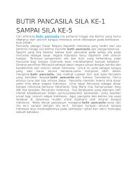 pantʃaˈsila) is the official, foundational philosophical theory of indonesia. Butir Pancasila Sila Ke 1 Sampai Sila Ke 5 By Ani Murtiarsih Issuu