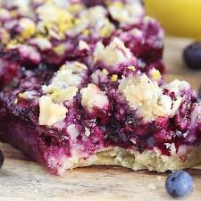 Collection by blueberries from florida. These Lemon Blueberry Crumble Bars Are Gluten Free And Made With Whole And Healthy Ingredients Blueberry Crumble Bars Healthy Dessert Recipes Blueberry Crumble