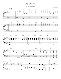 Rowena young at sheet music plus. All Of Me John Legend Accompaniment Sheet Music For Piano Solo Musescore Com