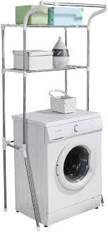 Udear über dem clamshell waschmaschinenregal, 3 ebenen speicherorganisator wäschekammer platzsparer badezimmerträger speicherorganisator, metallrahmen, weiß 2,9 von 5 sternen 23 65,99 € 65,99 € Baoyouni Waschmaschinenregal Toilettenregal Badregal Aus Edelstahl Verstellbares Uberbauregal Waschmaschine Organizer Stabiles Badezimmerregal Mit 2 Ablagen Bad Wc Regal Stand 62 101 X 49 5 X 173 Cm Amazon De Baumarkt