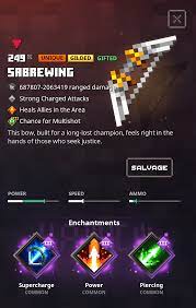 Renegade armor is the unique variant of mercenary armor. I Asked On The Minecraft Dungeons Discord For A Sabre Wing With Supercharge And Power A Guy Gave Me This Gifted One It S Super Powerful I Don T Think I Am Going To