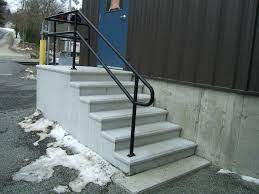 Outside stair railing exterior stair railing pipe railing wood handrail outdoor railings concrete porch concrete stairs porch handrails outdoor steps. Handrails Outside Stairs Amazing Exterior Stair Handrail Extraordinary Aussentreppengelander Treppengelander Aussenstufen