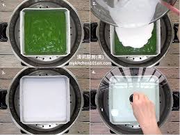 Kuih talam kacang hijau bahan a (lapisan bawah) 200gm kacang hijau yang direbus dan dikisar halus 250gm tepung beras. Kuih Talam Pandan Pandan Tray Cake Mykitchen101en Com Fruity Cake Pandan Malaysian Dessert