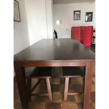 Expandable dining tables are always good to have in the house. Pier 1 Torrance Mahogany Brown Dining Table W 2 Benches Aptdeco