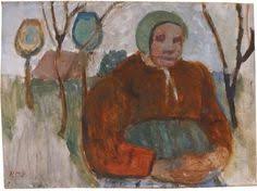 Paula Modersohn Becker Armenhauslerin Im Garten Sitzend 1907 Auktion 979 Moderne Kunst Lot 255 Becker Moderne Kunst
