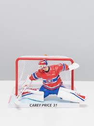 Carey price amazing save vs detroit red wings sept 30. Acdc0416 Figurine Carey Price Avec Filet Tricolore Sports