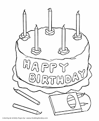 Happy Birthday Drawings For Dad Birthday Coloring Pages Happy Birthday Cake In 2020 Birthday Coloring Pages Happy Birthday Coloring Pages Coloring Pages