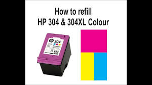 How do you refill ink cartridges that are marked s. Refill Cartridge Hp 304 304xl Colour Youtube