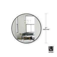 Oversized decorative mirror with rubber bumper. Umbra Hub Wall Mirror Shop Modern Round Mirrors