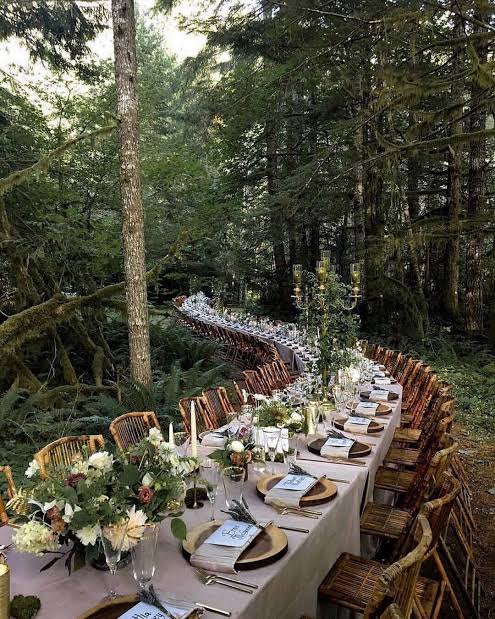 Magical fantasy forest wedding decor ideas