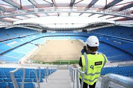 The etihad stadium is the home of manchester city football club. Etihad Stadium Expansion Works Mirror Online