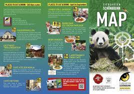 Vienna Zoo Tiergarten Schonbrunn Map Brochure Guide Maps Online Vienna Zoo Map Brochures Zoo