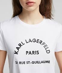 Address Logo T Shirt Karl Lagerfeld Collections By Karl
