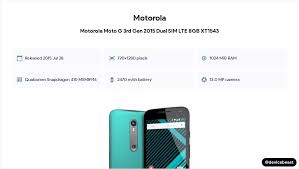 Motorola Moto G 3rd Gen 2015 Dual SIM ...