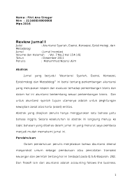 Jika anda masih membutuhkan referensi jurnal lainnya yang berhubungan dengan review jurnal internasional tentang ekonomi syariah, silahkan request langsung. Doc Review Jurnal I Fitri Ana Siregar Academia Edu