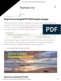 Kerja kursus ini telah diarahkan oleh lembaga peperiksaan kementerian pendidikan malaysia untuk dijalankan oleh semua pelajar tingkatan 3 yang. Kerja Kursus Geografi Pt3 2018 Kegiatan Ekonomi