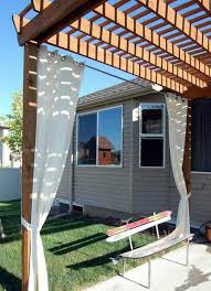 Wood Pergola With Curtains 50 Ideas For Privacy In The Garden Backyard Pergola Pergola Pergola Patio