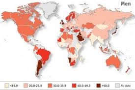 En la actualidad, el término está asociado al sedentarismo físico (la falta de actividad física). El Mapa Del Sedentarismo En El Mundo