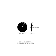 Flex ø 1,8 cm lunghezza 100 cm (parete/soffitto). Luci D Oro Luna Piena Catellani Smith Bettineschi Luce