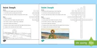 Cancer care from the puget sound's leading cancer specialists. Saint Joseph Crossword Teacher Made