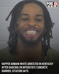 Rapper Armani White was arrested after police say he ran across an  interstate and danced