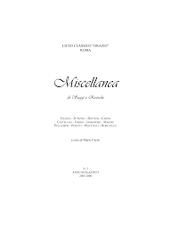 Miscellanea