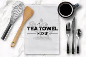 Download Tea Dish Towel Mockup By Avalon Rose Design Thehungryjpeg Com