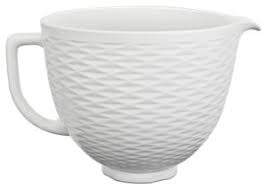 White Chocolate 5 Quart Textured Ceramic Bowl Ksm2cb5tlw Kitchenaid