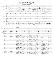 Mag ik dan bij jou is een nummer van claudia de breij uit 2009. Mag Ik Dan Bij Jou Sheet Music For Piano Trumpet In B Flat Clarinet In B Flat French Horn More Instruments Piano Sextet Musescore Com