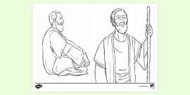 Children can color in abraham and the stars in the sky. Abraham And Stars Colouring Page Colouring Sheets