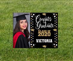 They make the perfect grad party decorations to greet. Custom Graduation Yard Sign The Brat Shack Party Store