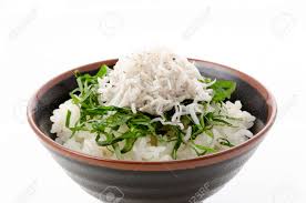 Japanese Food, Shirasu-don (rice Topped With Whitebait) Stock Photo,  Picture And Royalty Free Image. Image 158557670.