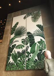 The Tropical Story Acrylic On Canvas Painting Of A Collection Of Various Tropical Leaves Nature Paintings Acrylic Tropical Artwork Canvases Nature Paintings