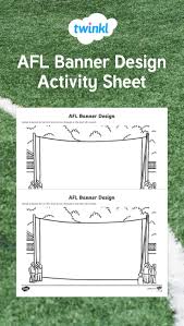 Use This Sheet As A Writing And Drawing Activity It Is Great For The Football Season And The Afl Grand Final Football Activity Afl Football Crafts Kids