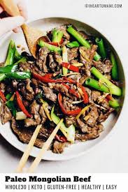Sizzling Hot Healthy Mongolian Beef Paleo Whole30 Keto Recipe Paleo Recipes Paleo Mongolian Beef Paleo