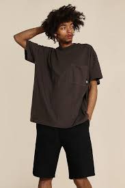 Oversized Worldwide High Neck Washed T Shirt Boohooman