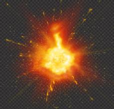 A simple explosion produces a ball of flame that expands outward rapidly in all directions. Realistic Fire Flame Ball Explode Explosion Effect Citypng