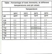 toxic ammonia chart tropical fish keeping aquarium fish