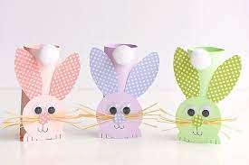 How To Make Paper Roll Bunnies Easter Bunny Crafts Easter Crafts Diy Spring Crafts For Kids